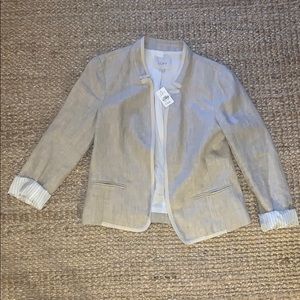 Loft Linen Tan Blazer - NEW with tags